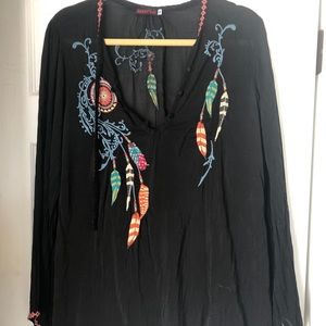 Johnny Was embroidered top